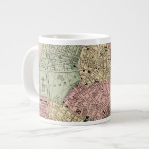 Caneca De Café Grande Mapa de Boston por Mitchell