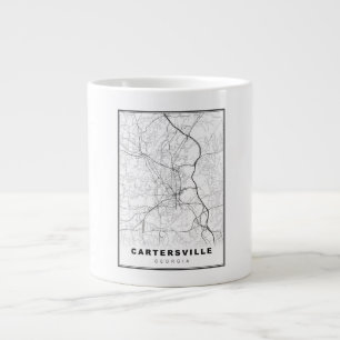 Caneca De Café Grande Mapa de Cartersville