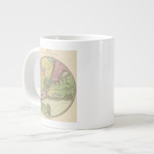 Caneca De Café Grande Mapa de Nova Iorque
