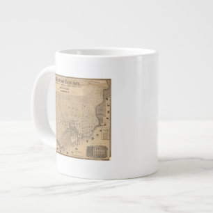 Caneca De Café Grande Mapa de São Francisco