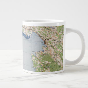 Caneca De Café Grande Mapa de Veneza, Itália