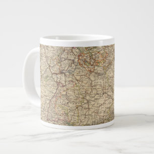 Caneca De Café Grande Mapa do Atlas na Alemanha