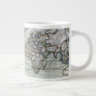 Caneca De Café Grande Mapa do mundo