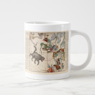 Caneca De Café Grande Mapa do Polo Norte