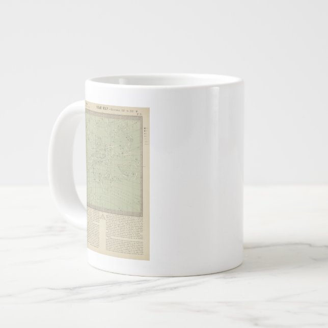 Caneca De Café Grande Mapa em estrela (Frente Esquerda)