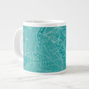 Caneca De Café Grande Mapa gráfico de Nova York