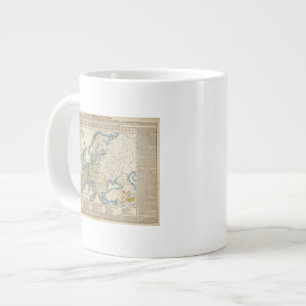 Caneca De Café Grande Mapa Político Militar da Europa