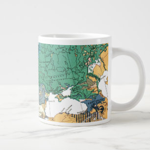 Caneca De Café Grande Mapa Racial da Europa