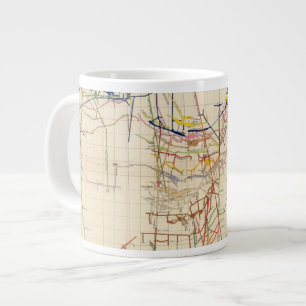 Caneca De Café Grande Mapas das minas de comstock Número IV