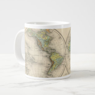 Caneca De Café Grande Mapas hipotéticos mundiais