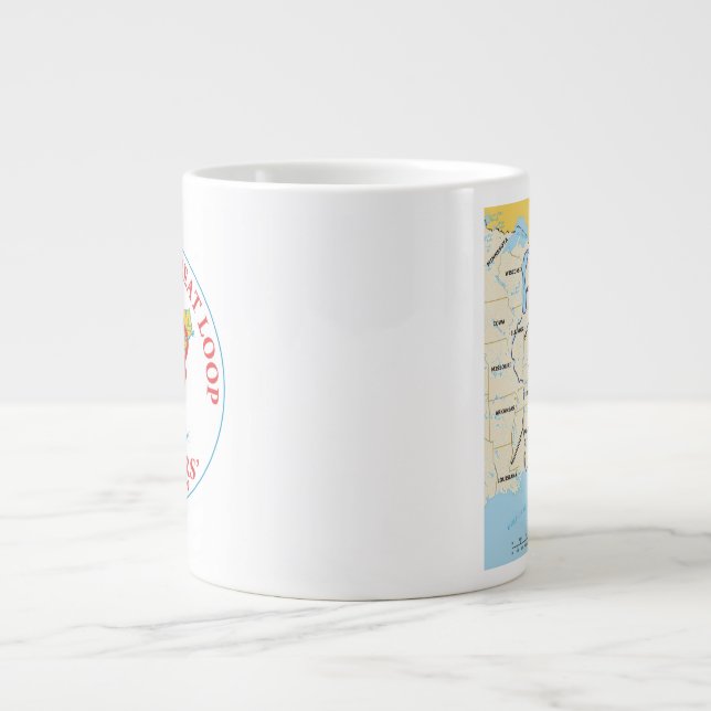 Caneca De Café Grande Mapear Mug (Frente)