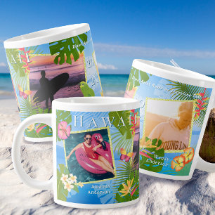 Caneca De Café Grande Mar de Memórias de Viagem do Paraíso Tropical