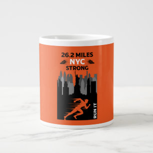 Caneca De Café Grande Marathon Runner New York 26.2