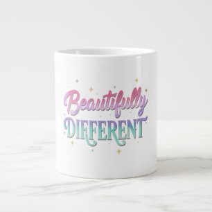 Caneca De Café Grande Maravilhosamente Diferente – Tipografia Arco-Íris
