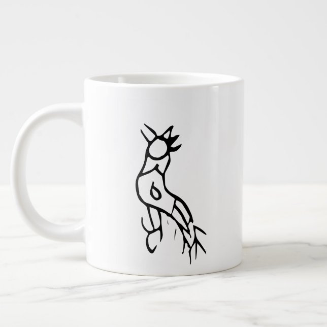 Caneca De Café Grande Maravilhoso Zodiac-Rooster Chinês-#001- (Esquerda)