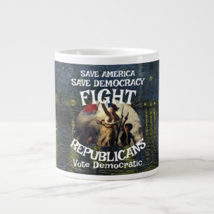 CANECA DE CAFÉ GRANDE MARCA DE ROUPAS PRIMALALASKA FW FV HG ANTI FASCIST