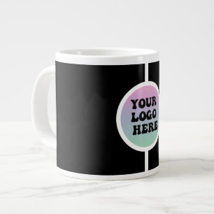 Caneca De Café Grande Marca Personalizável Seu Logotipo Aqui