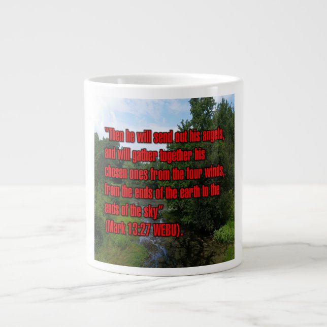 Caneca De Café Grande Marcos 13:27 WEBU Mug (Frente)
