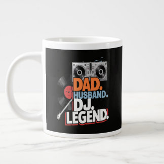 Caneca De Café Grande Marido Pai DJ Lenda