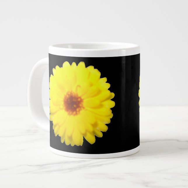 Caneca De Café Grande Marigold Mug Amarelo fluorescente (Frente Esquerda)