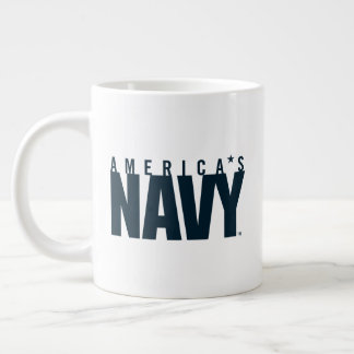 Caneca De Café Grande Marinho dos EUA | Marinho americano