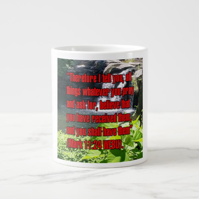 Caneca De Café Grande Mark 11:24 WEBU Mug (Frente)