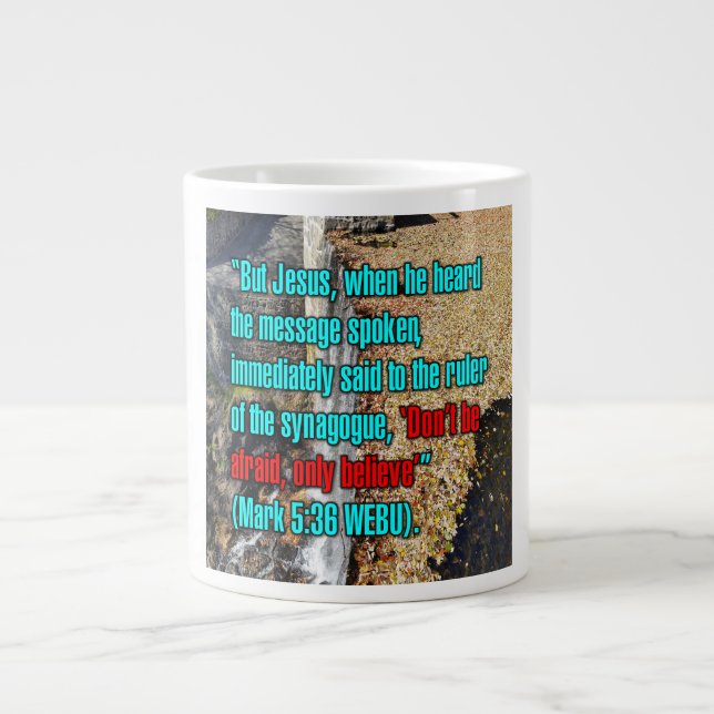 Caneca De Café Grande Mark 5:36 WEBU Mug (Frente)