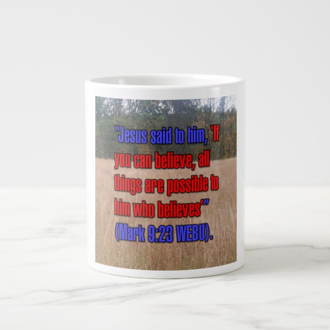 Caneca De Café Grande Mark 9:23 WEBU Mug (Frente)