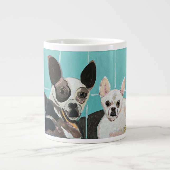 Caneca De Café Grande Marla & Mia (Frente)