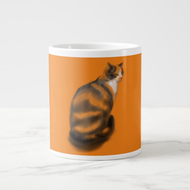 Caneca De Café Grande Marmalade cat (Frente)