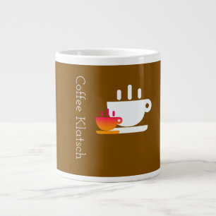 Caneca De Café Grande Marrom Café com Conversa