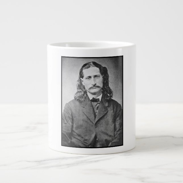 Caneca De Café Grande Marshal Wild Bill Hickok Old West Guncater (Frente)