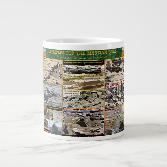 Caneca De Café Grande Marte Treasures do Passado (Frente)