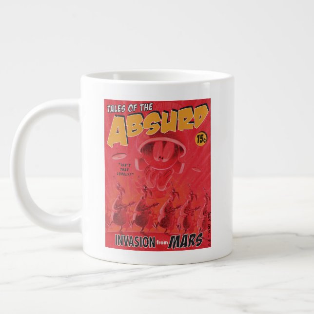 Caneca De Café Grande MARVIN, A Invasão Retroativa MARTIAN™ Da Mars Comi (Esquerda)
