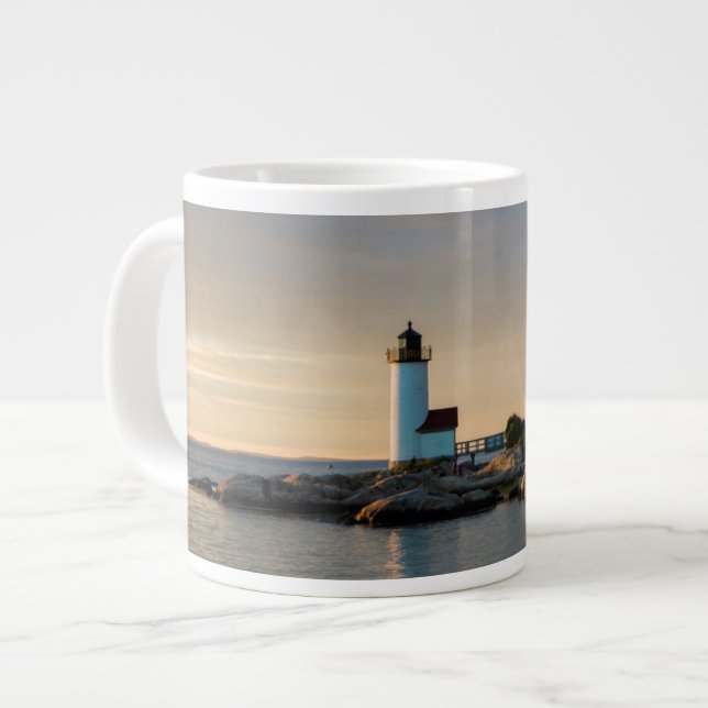 Caneca De Café Grande Massachusetts, Gloucester, Annisquam, Annisquam (Frente Esquerda)