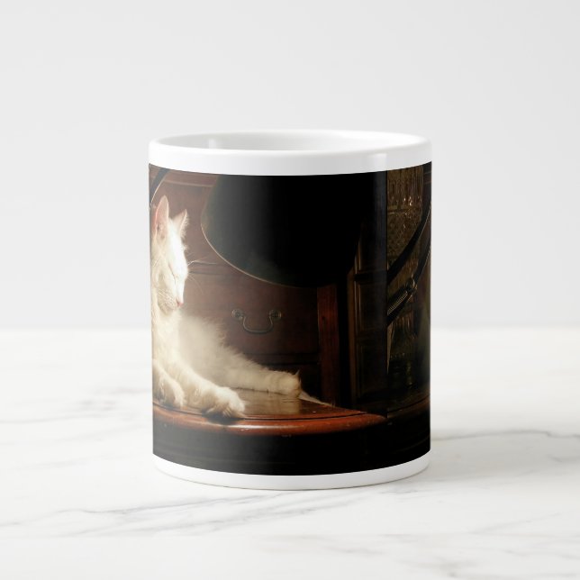 Caneca De Café Grande Matisse o Gato de Angora Turco (Frente)