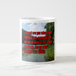 Caneca De Café Grande Matthew 5:11 WEBU Mug