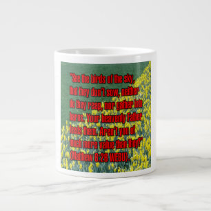 Caneca De Café Grande Matthew 6:26 WEBU Mug