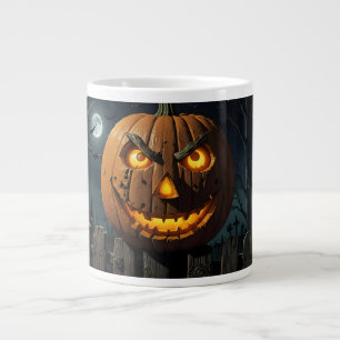 Caneca De Café Grande Mau Jack O'Lanterna