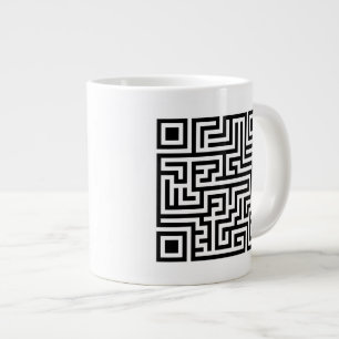 Caneca De Café Grande Maze QR