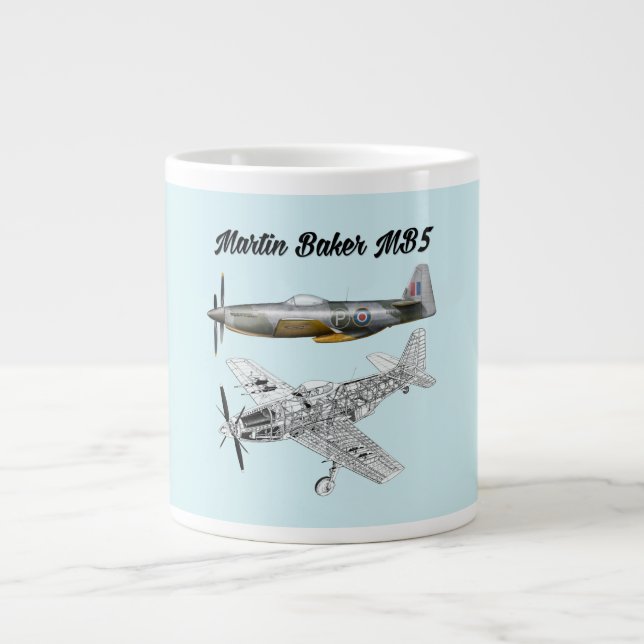 Caneca De Café Grande MB5 Fighter Mug (Frente)
