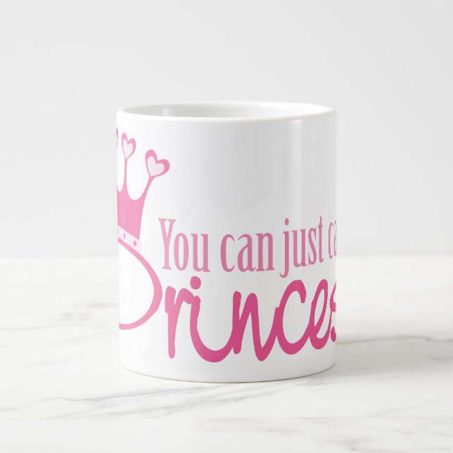 Caneca De Café Grande Me Chame De Princesa (Frente)