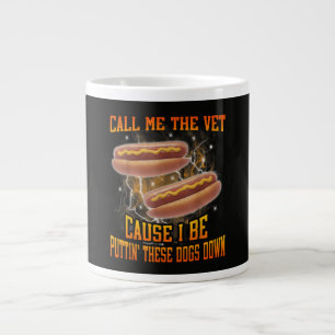 Caneca De Café Grande Me Chame de Veterinário Porque Eu Sou Engraçado Ca