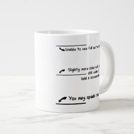 Caneca De Café Grande Medições de Nível de Cafeína