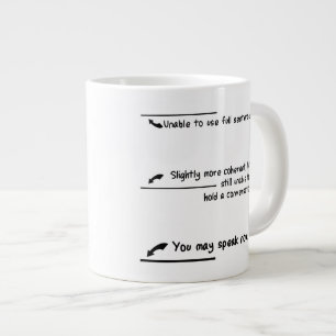 Caneca De Café Grande Medições de Nível de Cafeína