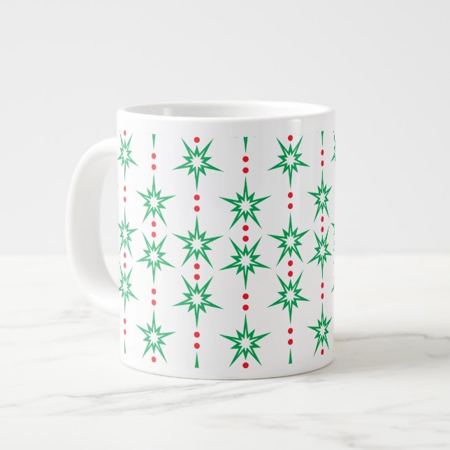 Caneca De Café Grande Médio Mod Garland Jumbo Mug (Frente Esquerda)