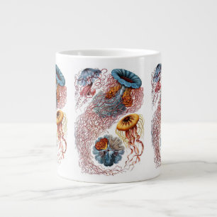 Caneca De Café Grande Medusa Vintage por Ernst Haeckel, Discomedusae
