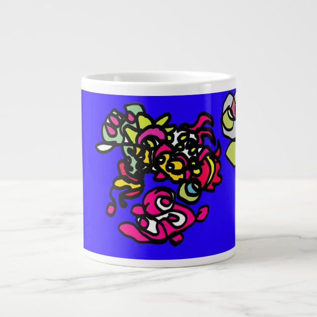 Caneca De Café Grande Medusas dançantes  (Frente)
