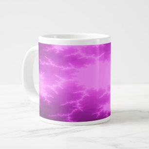 Caneca De Café Grande Mega Lightning Fractal Mug