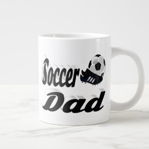 Caneca De Café Grande Meia letra de Pai de futebol Mug gigante de café